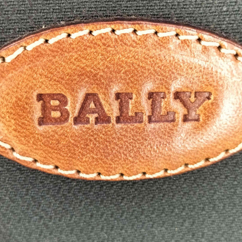 バリー BALLY イタリア製 レザー切替 キャンバスハンドバッグ メンズ