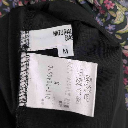 ナチュラルビューティーベーシック NATURAL BEAUTY BASIC 花柄ワンピース レディース M