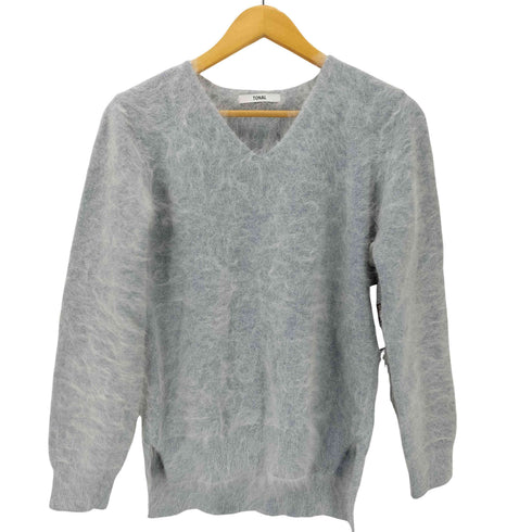 トーナル TONAL アンゴラVネックニット レディース JPN:38