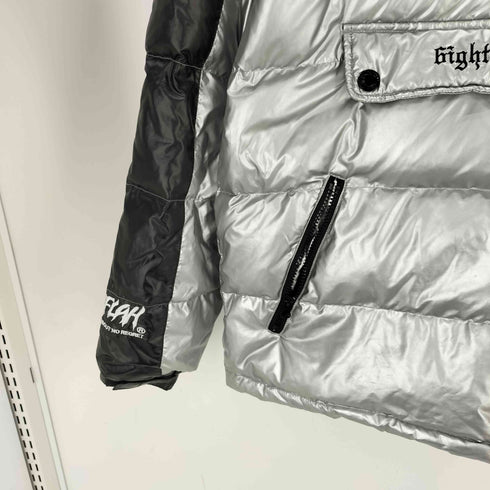 レフラー Leflah DOWN JACKET 刺繍 ハーフジップ プルオーバー ダウン ジャケット メンズ import:L