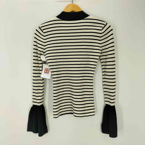 アクテ AKTE フレアスリーブタイトハイネックニットプルオーバー レディース FREE