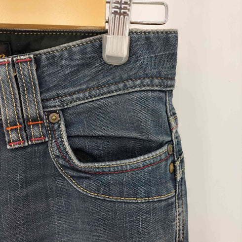 Vienus Jean ハラコパッチ バックポケットデザイン ストレッチ ブーツカットデニムパンツ Y2K レディース 28×28
