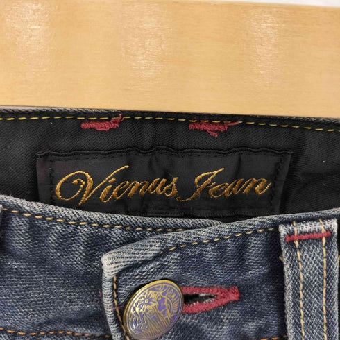Vienus Jean ハラコパッチ バックポケットデザイン ストレッチ ブーツカットデニムパンツ Y2K レディース 28×28