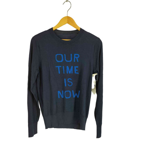 セオリー theory Silken Knit Intarsia Logo PO メンズ JPN:S