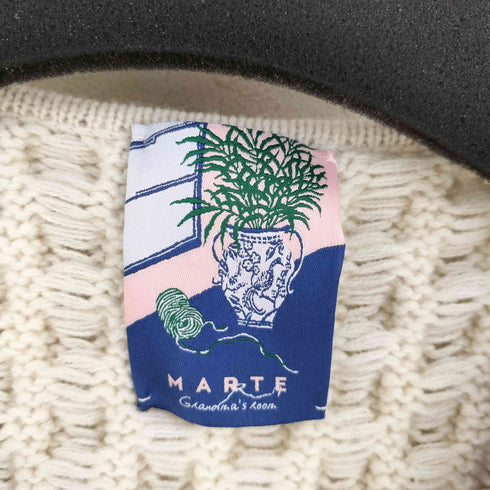 マルテ MARTE ノルディックデザインパターンニットカーディガン レディース FREE