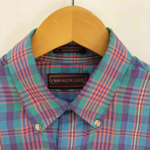 チャップス CHAPS L/S タータンチェック ボタンダウン シャツ メンズ import:S