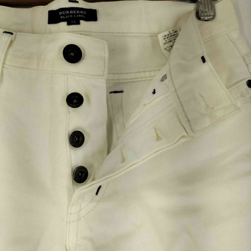 バーバリーブラックレーベル BURBERRY BLACK LABEL ダメージ加工 セミフレアパンツ メンズ 73