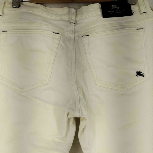 バーバリーブラックレーベル BURBERRY BLACK LABEL ダメージ加工 セミフレアパンツ メンズ 73