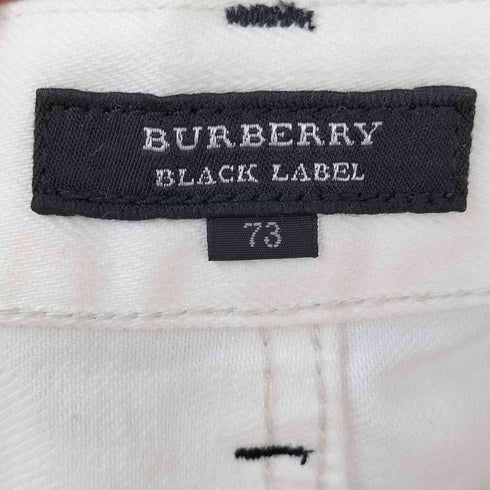 バーバリーブラックレーベル BURBERRY BLACK LABEL ダメージ加工 セミフレアパンツ メンズ 73