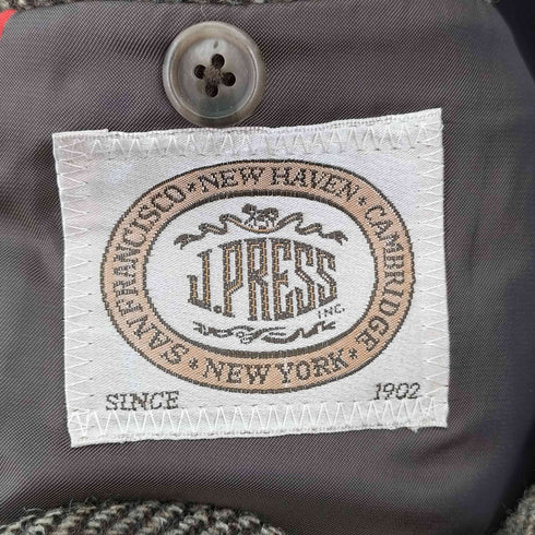 ジェイプレス J.PRESS ヘリンボーン柄 ウール シングルテーラードジャケット メンズ