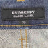 バーバリーブラックレーベル BURBERRY BLACK LABEL ボタンフライ デニムパンツ メンズ 70