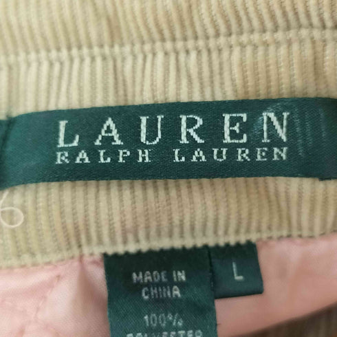 ローレンラルフローレン LAUREN RALPH LAUREN 襟コーデュロイ キルティングジャケット レディース import:L