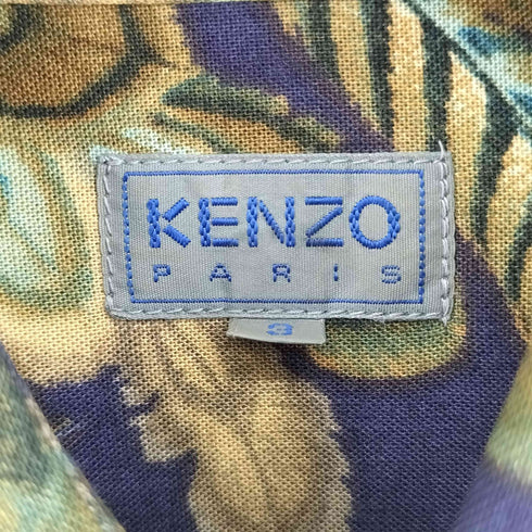 ケンゾーパリス KENZO PARIS 80-90S 花柄 L/S シャツ メンズ JPN:3