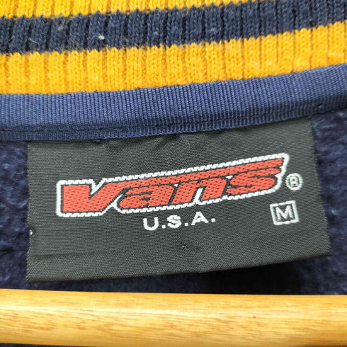 バンズ VANS 90S USA製 Vネック プルオーバー フリース ボア スウェット メンズ import:M