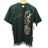 フルーツオブザルーム FRUIT OF THE LOOM 90S USA製 シングルステッチ サイド レースアップ デザイン S/S クルーネック Tシャツ 袖シングルステッチ コピーライト1991年製 メンズ import:L