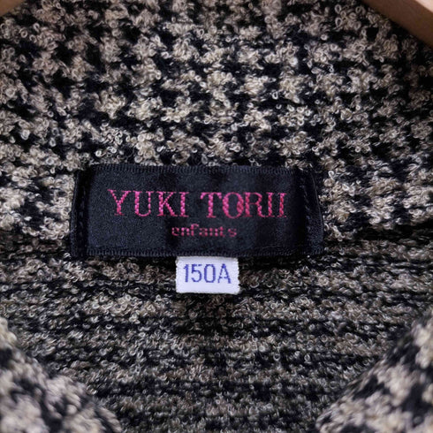 ユキトリイ YUKI TORII ウール混 丸襟 ジャケット レディース 150A