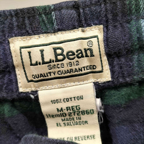 エルエルビーン L.L.Bean 90-00S タータンチェック スコッチ プラッド フランネル スリープパンツ パジャマ パンツ メンズ JPN:M