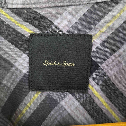 スピックアンドスパン Spick and Span 24SS 先染めサッカーシャツワンピース レディース FREE