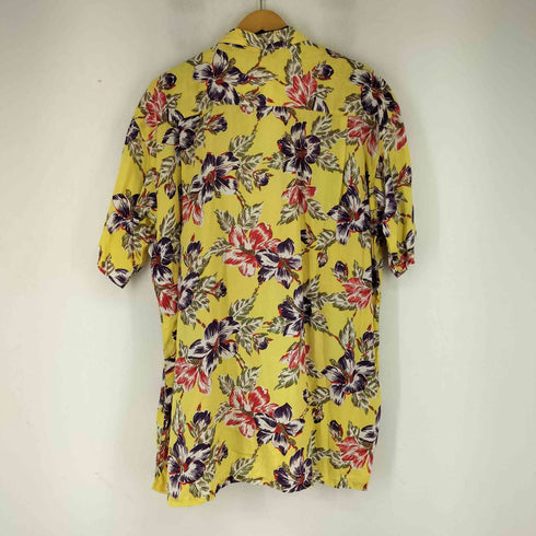パパス papas レーヨン 花柄 開襟シャツ メンズ JPN:M