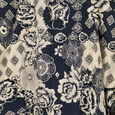 ケンゾーパリス KENZO PARIS 80-90S 総柄 開襟シャツ ボックスシルエット メンズ JPN:1