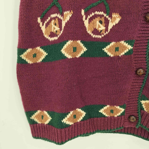 SKYR イギリス領香港製 ラミーコットン Vネック ベスト レディース import:M