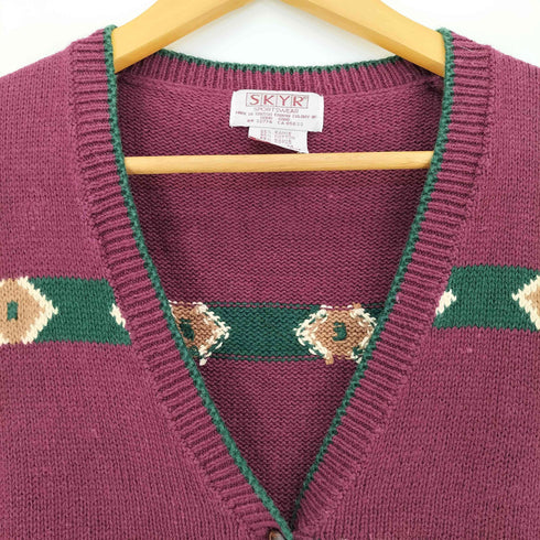 SKYR イギリス領香港製 ラミーコットン Vネック ベスト レディース import:M