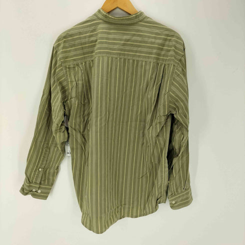 ギャップ Gap 90S OLD デカタグ ストライプ バンドカラー L/S シャツ メンズ