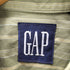 ギャップ Gap 90S OLD デカタグ ストライプ バンドカラー L/S シャツ メンズ