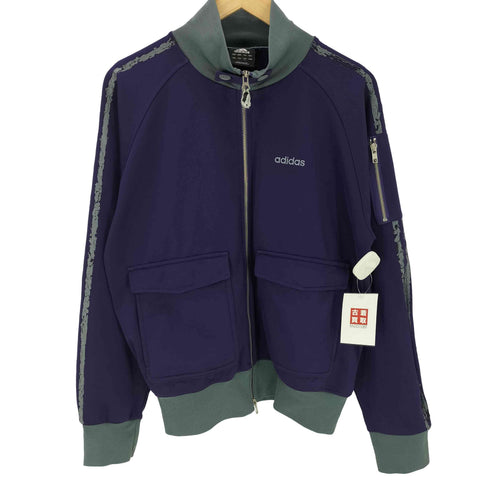 アディダス adidas 00S ジップアップ ワーク チンストラップ トラックジャケット ジャージ ダブルジップ 2006年製 メンズ import:L