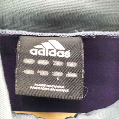 アディダス adidas 00S ジップアップ ワーク チンストラップ トラックジャケット ジャージ ダブルジップ 2006年製 メンズ import:L
