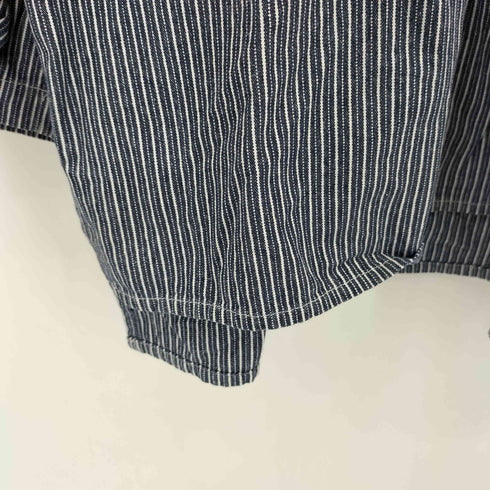 ヒンソン HINSON USA製 バンドカラー ハーフボタン プルオーバーシャツ メンズ L