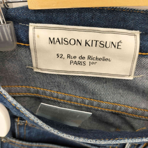 メゾンキツネ MAISON KITSUNE ストレートデニムパンツ メンズ 28