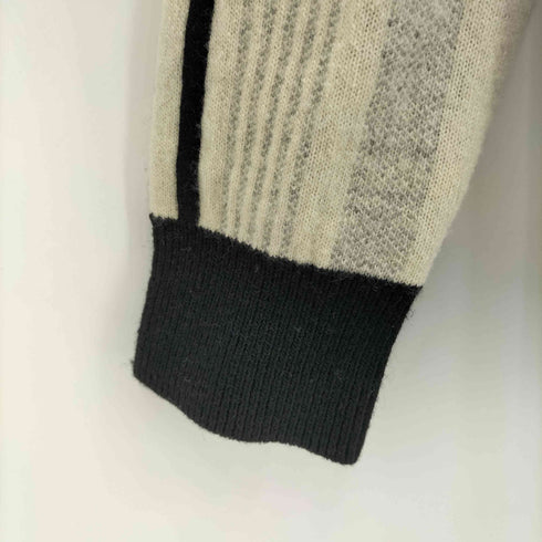メゾンキツネ MAISON KITSUNE グラフィックデザイン クルーネックニット メンズ M