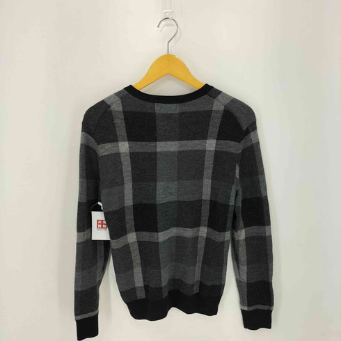 ブラックレーベルクレストブリッジ BLACK LABEL CRESTBRIDGE チェック ウール Vネックニット メンズ M