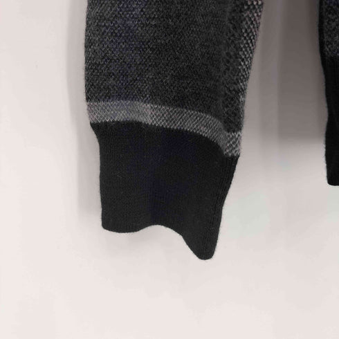 ブラックレーベルクレストブリッジ BLACK LABEL CRESTBRIDGE チェック ウール Vネックニット メンズ M