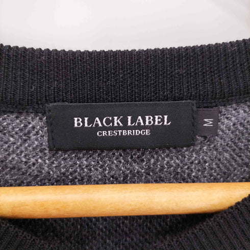 ブラックレーベルクレストブリッジ BLACK LABEL CRESTBRIDGE チェック ウール Vネックニット メンズ M