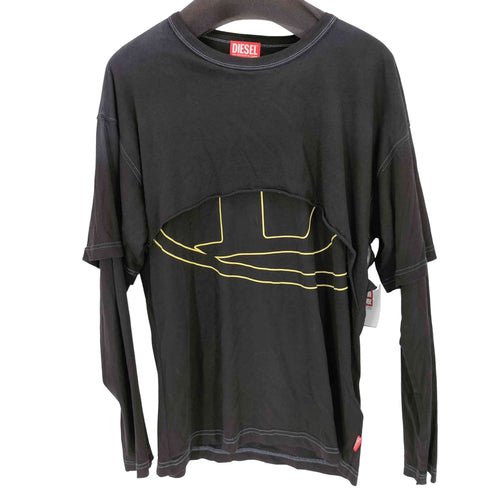ディーゼル DIESEL T-BESH-CUT Long Sleeve T-Shirt メンズ import:M