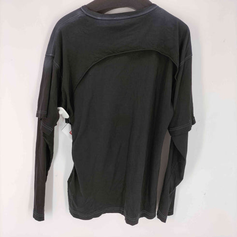 ディーゼル DIESEL T-BESH-CUT Long Sleeve T-Shirt メンズ import:M