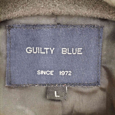 GUILTY BLUE バッファローレザー テーラードジャケット メンズ JPN:L