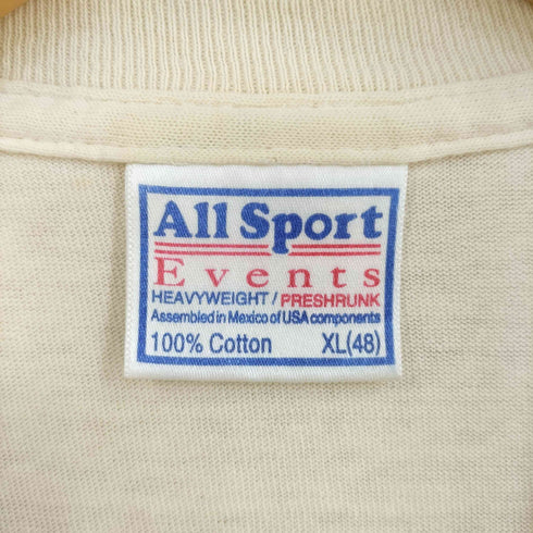オールスポーツ ALL sport 00S USA製 ツアープリントクルーネックTシャツ メンズ import:XL