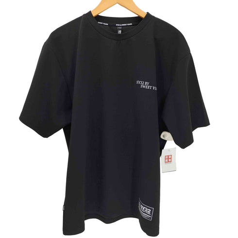 エスワイサーティトゥー SY32 by SWEET YEARS 25SS NASHIJI EMBROIDERY LOGO TEE クルーネック S/S Tシャツ メンズ import:L