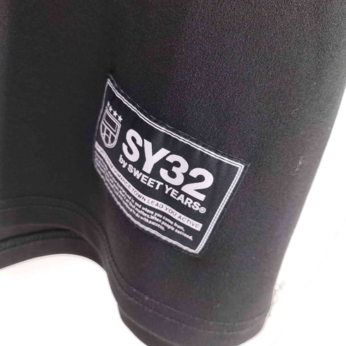 エスワイサーティトゥー SY32 by SWEET YEARS 25SS NASHIJI EMBROIDERY LOGO TEE クルーネック S/S Tシャツ メンズ import:L