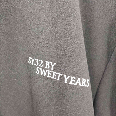 エスワイサーティトゥー SY32 by SWEET YEARS 25SS NASHIJI EMBROIDERY LOGO TEE クルーネック S/S Tシャツ メンズ import:L