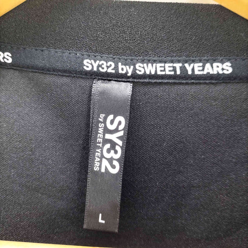 エスワイサーティトゥー SY32 by SWEET YEARS 25SS NASHIJI EMBROIDERY LOGO TEE クルーネック S/S Tシャツ メンズ import:L