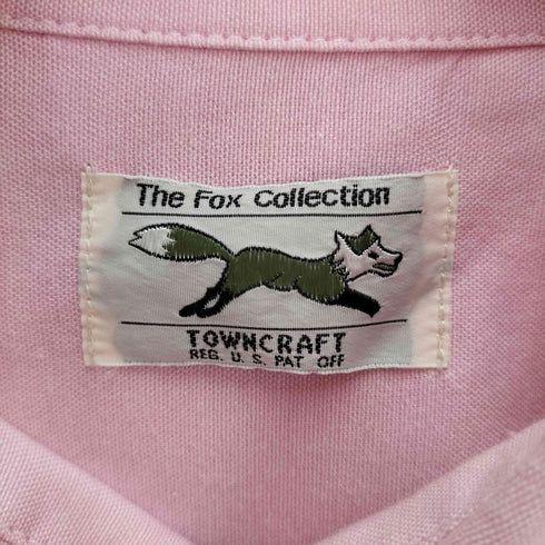 タウンクラフト TOWNCRAFT THE FOX COLLECTION ワンポイント BD 長袖tシャツ メンズ FREE