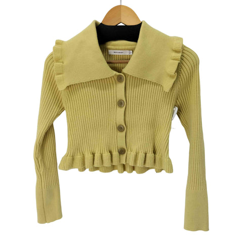 マウジー moussy BIG COLLAR CARDIGAN レディース FREE