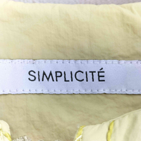 シンプリシテェ SIMPLICITE コード刺繍ブルゾン レディース FREE