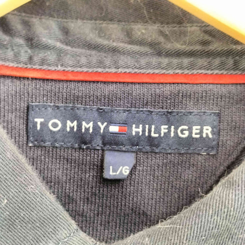 トミーヒルフィガー TOMMY HILFIGER ラガーシャツ ナンバリング メンズ import:L