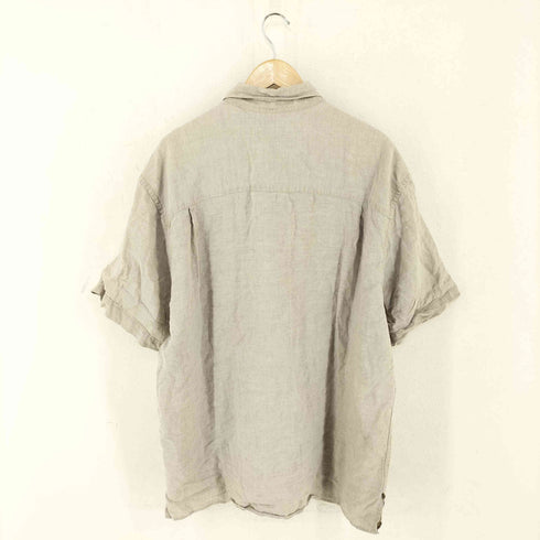 エディーバウアー Eddie Bauer AKA リネン ボタンダウンシャツ メンズ import:L