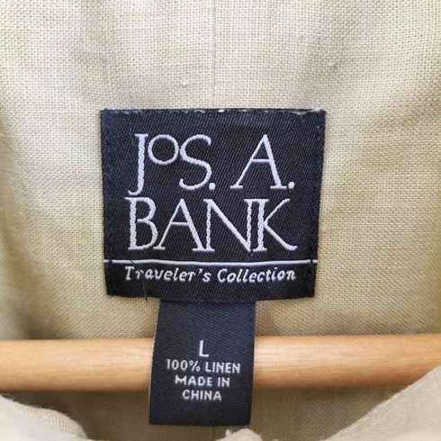 ジョスエーバンク Jos A Bank リネン ボタンダウン シャツ メンズ import:L